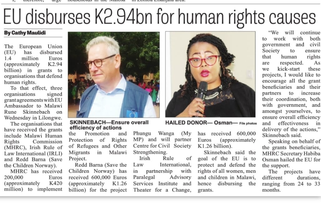 Malawi Human Rights Commission tweet media