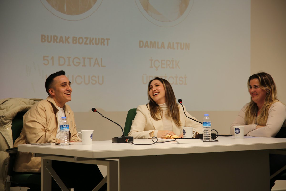 Yeni Medya Kulübünün düzenlediği etkinlikler kapsamında üniversitemiz mezunlarından olan İçerik Üreticisi Damla Altun ve 51 Dijital Pazarlama Ajansınının kurucusu Burak Bozkurt ile dijital pazarlama sektörünü konuştuk. Tüm katılımcılara keyifli söyleşi için teşekkür ederiz!