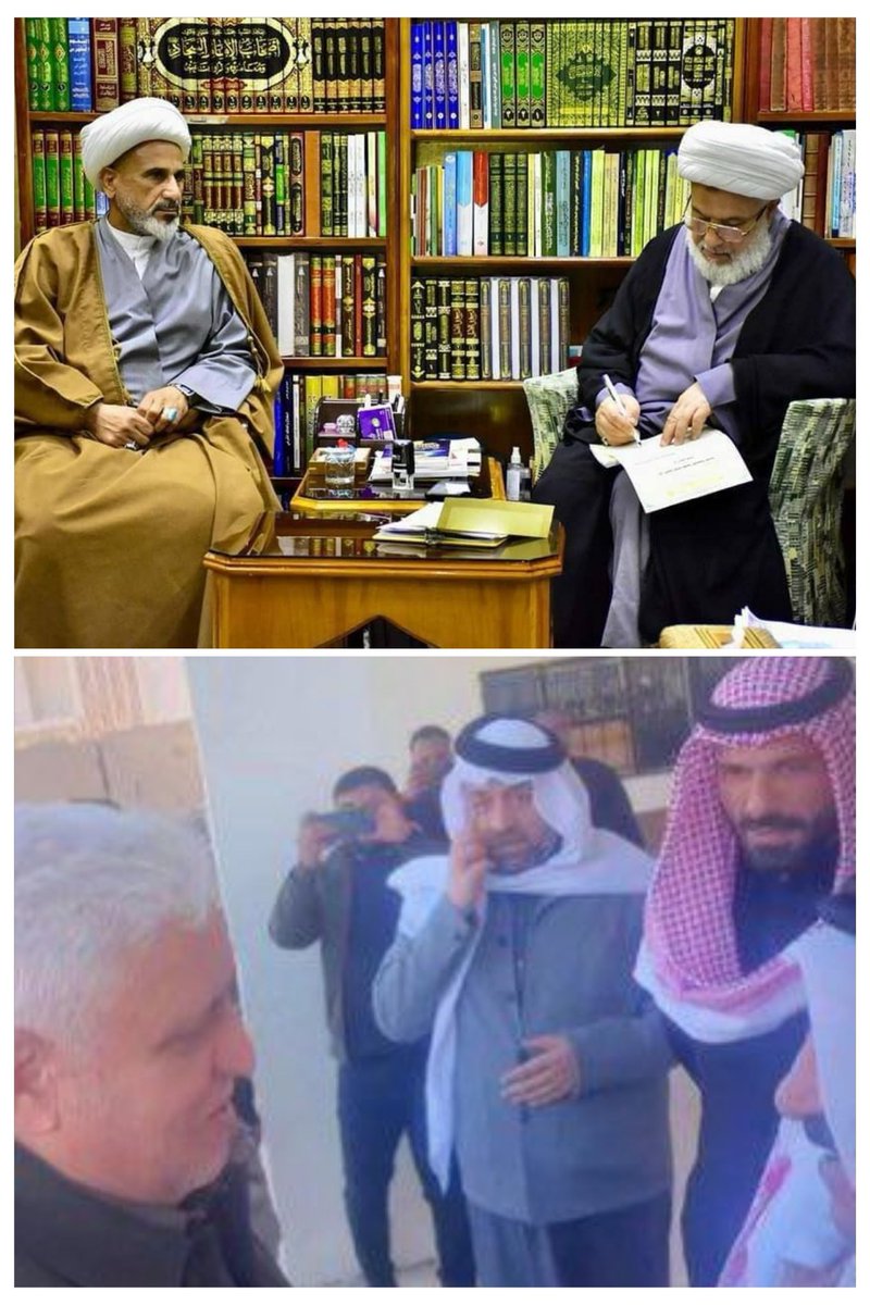 LAlmtwky's tweet photo. ممثل المرجعية يستقبل ممثل الصدر في كربلاء المقدسة
والفياض ممثل الإطار يلتقي الارهاابي علي سليمان !!

الفرق واضح .. https://t.co/fru5QviR4R