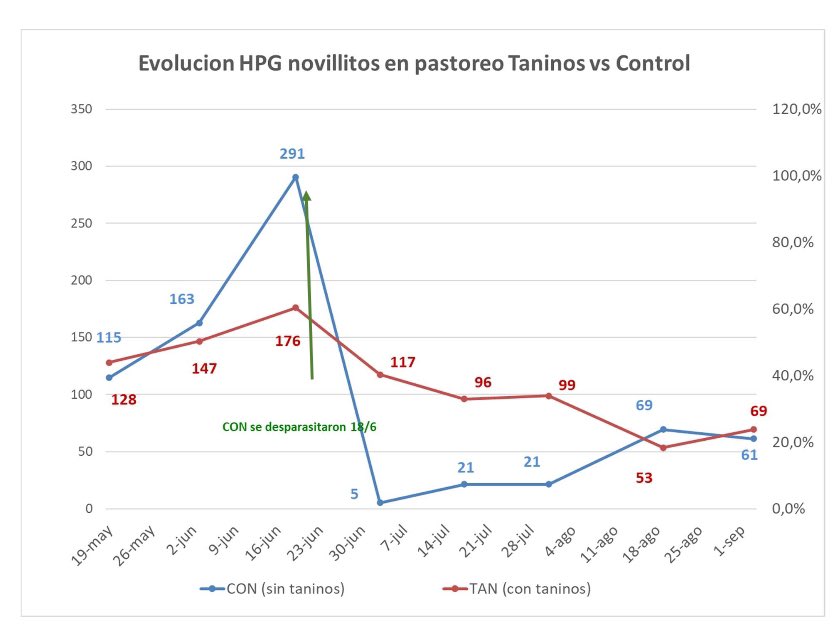 DRobertoblanco's tweet photo. El uso de #taninos en cualquiera de sus presentaciones, ya se en agua de bebida o en la ración, ayuda a reducir el conteo de HPG (huevos por gramo) de parásitos gastrointestinales de manera significativa
#ByPro #BXS #SilvaFeed https://t.co/TPwIRsGtx4