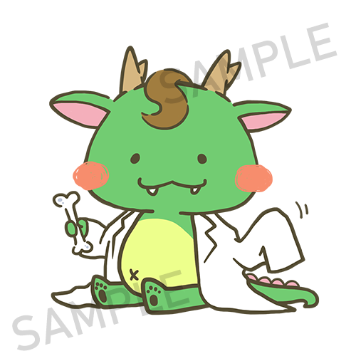 以前お仕事で作ったLINEスタンプのドラゴンちゃん 