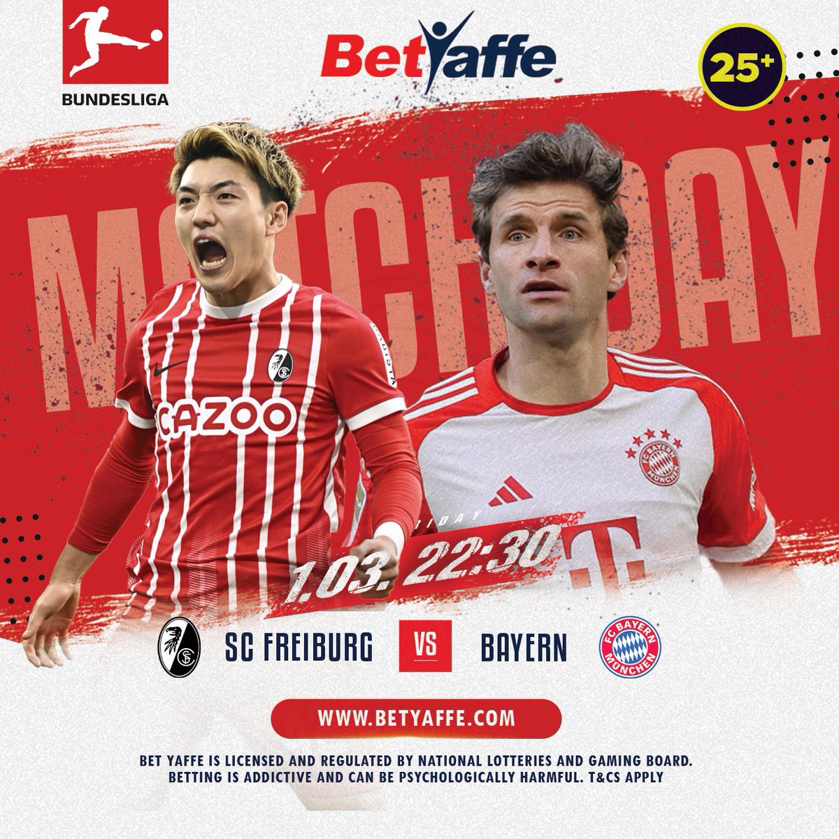 BetYaffe's tweet photo. Bundesliga - Matchday 🔥
Freiburg have struggled since the turn of the year and are in desperate form to win. Bayern Munich are the better team in this encounter.
Big odds with @BetYaffe via https://t.co/zl2uA1zu8b on this game. Play now!
#BayernMunich || #Betyaffe https://t.co/51kabPpnQV