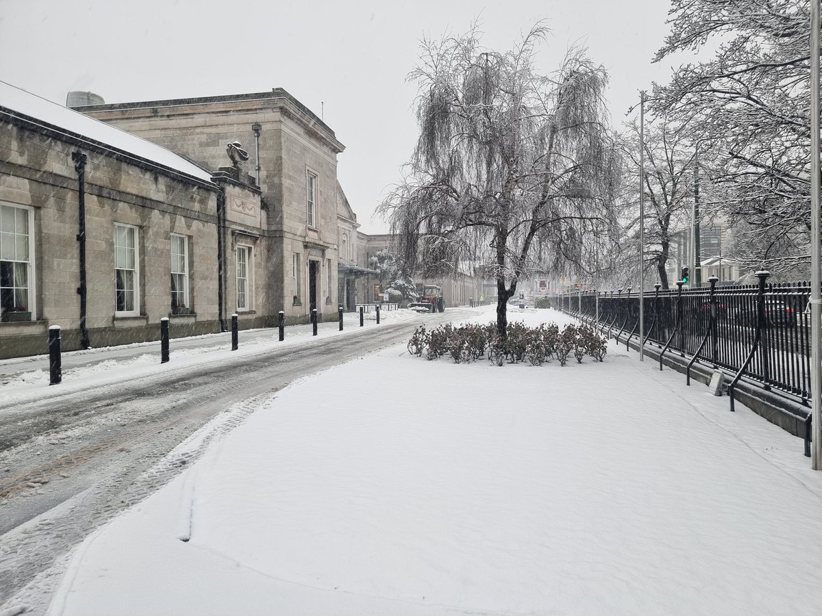 Snowy scene at the drone and mobility show this morning at the RDS! @smartdublin @Avtrain_aero