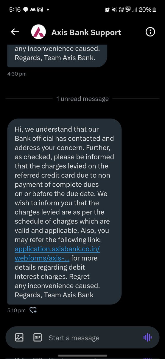 GopalRathi20's tweet photo. Not valid @AxisBankSupport statement genarat date 12th jan due date 1st Fab. Total amount 207900. How I charge 14500 ? How this is valid ? 207900 ×3.6% is 7484.4 and 8831.5 is with GST How you can say 16987.4 is a valid amount ? And you all customer care employee can't explain. https://t.co/UT3Dj2ZXkS