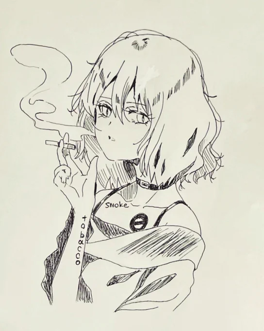 コロナ中の落書き
タバコは20歳になってから❗️
🚬☁️🚫 