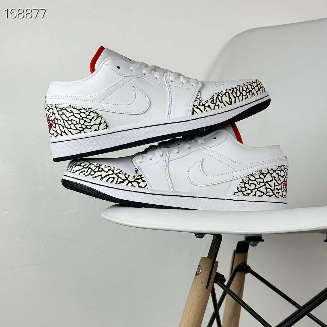 air jordan 1 phat low white cement