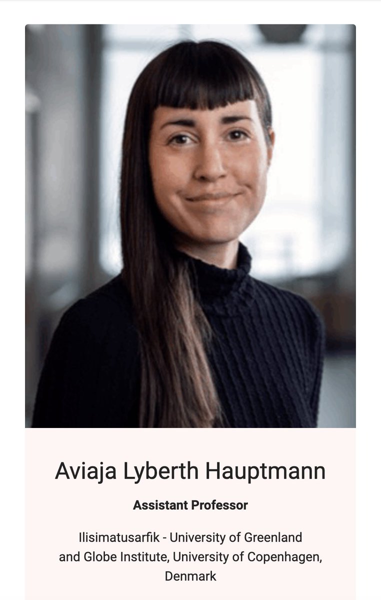 📣Meet our invited speakers for the #Applied #Hologenomics #Conference 2024🦠🧬🤩 

🇬🇱Assistant Professor @AviajaHauptmann
will be joining us from University of #Greenland @Ilisimatusarfik 👏

#AHC2024 #hologenomics #conference #holobiont #microbiome #research #science