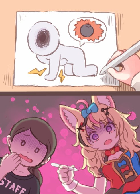 連想お絵描きゲームが思いの外怖くなってしまったポル伝落書き 