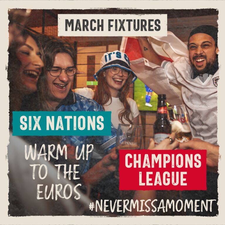 Sizzling Pubs (@sizzlingpubs) on Twitter photo Make March a memorable one with plenty of pints to be poured, a delicious new menu to explore, and <a href="/premierleague/">Premier League</a>, <a href="/ChampionsLeague/">UEFA Champions League</a> and <a href="/SixNationsRugby/">Guinness Men's Six Nations</a> action to tuck into all month long ๐ปโฝ๏ธ Make March a memorable one with plenty of pints to be poured, a delicious new menu to explore, and <a href="/premierleague/">Premier League</a>, <a href="/ChampionsLeague/">UEFA Champions League</a> and <a href="/SixNationsRugby/">Guinness Men's Six Nations</a> action to tuck into all month long ๐ปโฝ๏ธ