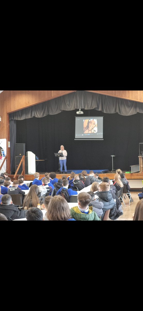 On Tuesday we were very lucky to have Jackie Fox of Cocos Law visit our school to speak to our junior students about the devastating effects of cyber bullying. It was  great to see this initiative being supported by our local garda station. We are very proud of our students.