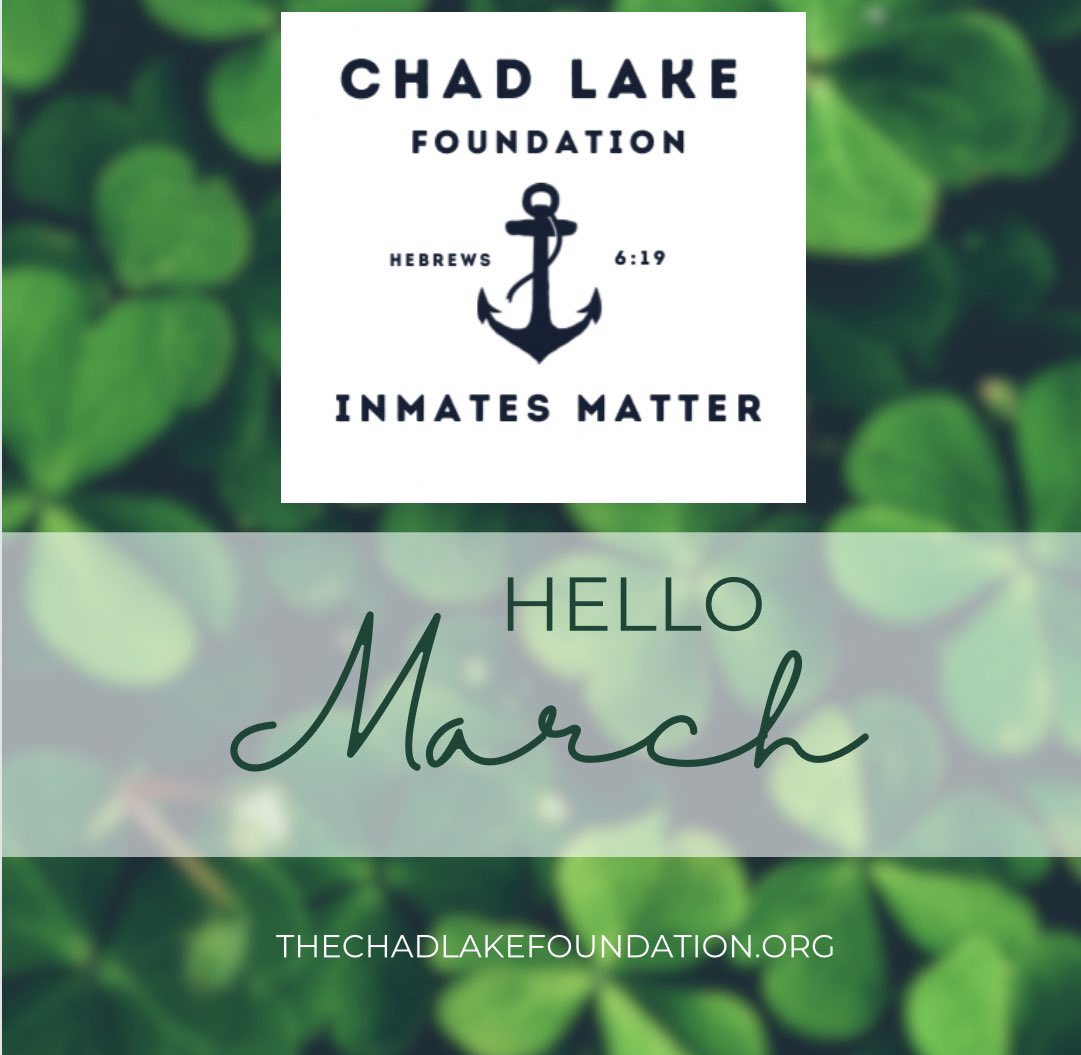 #thechadlakefoundation #CLF #prisonreform #inmatesmatter #rehabilitationoverincarceration #endmassincarceration #endthestigma #reducerecidivism #peoplenotprisons