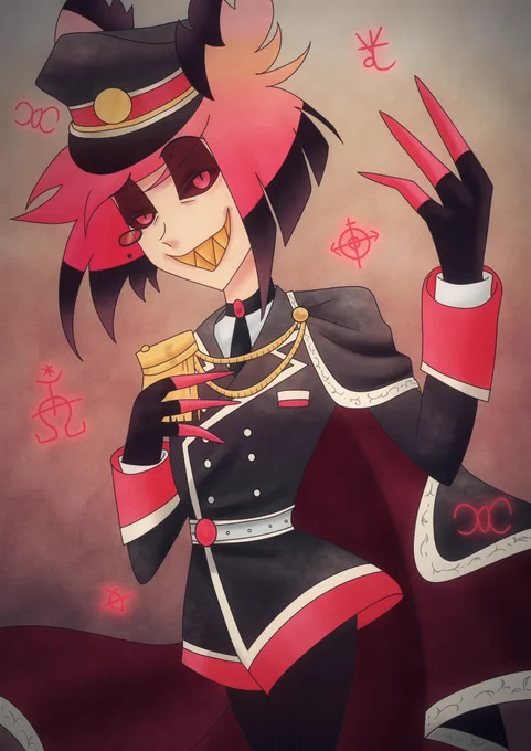 軍服アラスターみたくて…#HazbinHotel #HazbinHotelFanart #Alastor 