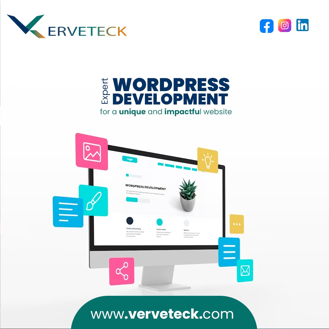 Verveteck's tweet image. Improve your web presence using the help of our WordPress design and development skills. 

#WordPressDevelopment #WebDesign #DynamicWebsites #WebDevelopment #OnlinePresence #WordPressExperts #DigitalJourney #WebSolutions #UserFriendlySites #CustomWebDesign