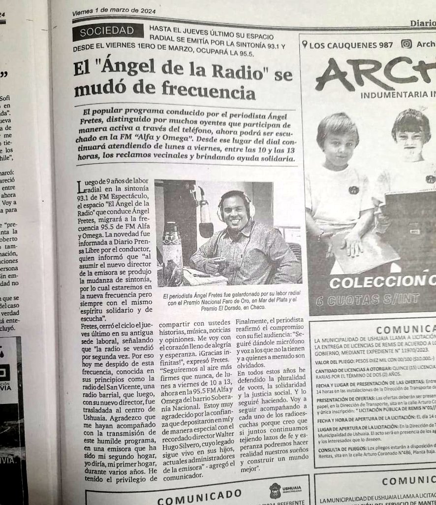 #Graciasdecorazón @diarioprensatdf  

#10añosenradio #Aniverario #ElAngeldelaRadio #10Aniversario #10añosdesolidaridad #10añosdeescucha