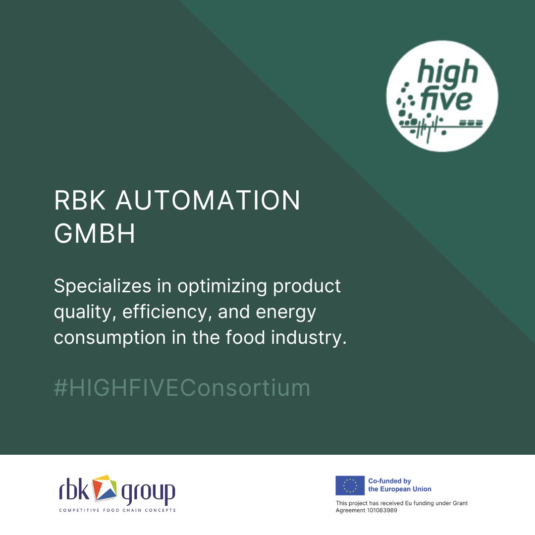 Discover #HIGHFIVEConsortium member: RBK Automation GmbH 🍽️ Since '79, RBK Automation optimizes food industry quality, efficiency & energy use. Their focus on pre-packaged consumer units shows adaptability. 👉 rbk-group.de/geschichte/ #EuropeanInitiative #I3Instrument #SS4AF