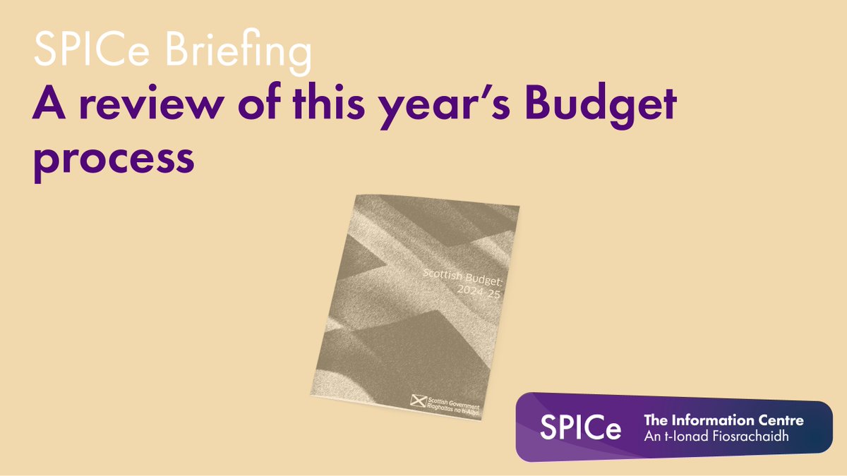 With the 2024-25 Scottish Budget having passed the final parliamentary hurdle on Tuesday, this blog offers some reflections on this year’s parliamentary budget scrutiny process: ow.ly/KbTC50QJOwA
