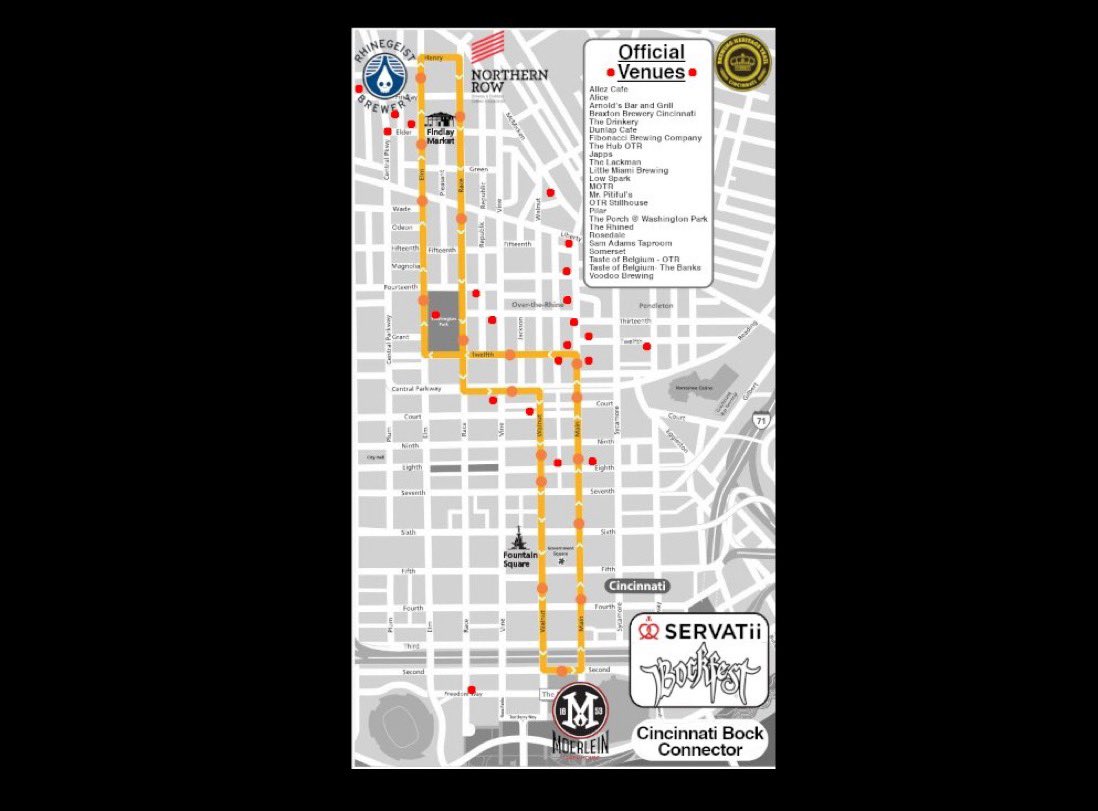 The <a href="/bockfest/">33rd Servatii's Bockfest</a> parade steps off at 6pm at Arnold’s. For a list of street closures, check the link from <a href="/917wvxu/">91.7 WVXU</a> below. 

Streetcar service will be unaffected, so park anywhere along the line or take one of Metro’s 24/7 routes to connect with all the Bockfestivities.