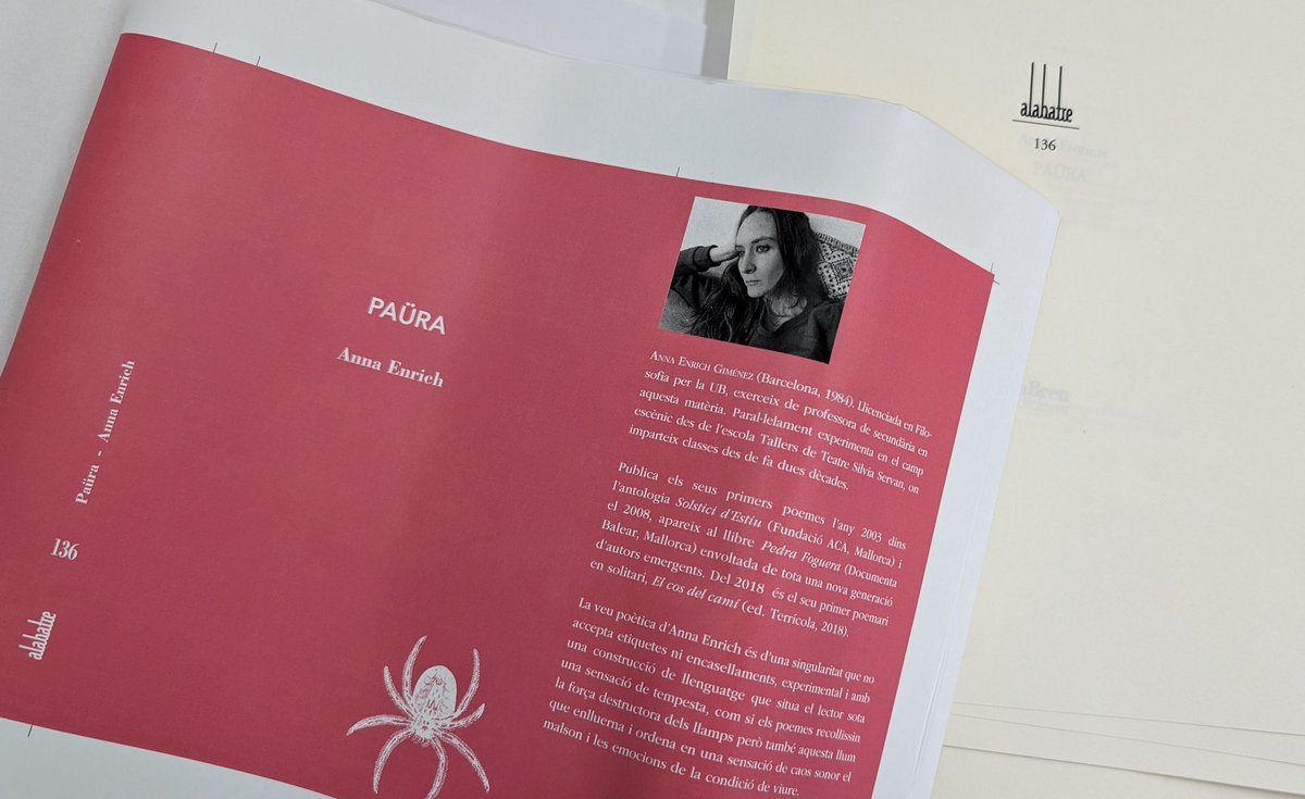 LaBreuEdicions's tweet image. la PAÜRA de @AnnaEnrich5
l'#alabatre d'abril ja és a impremta 

#paüra #annaenrich
#poesia
#llibreslabreu