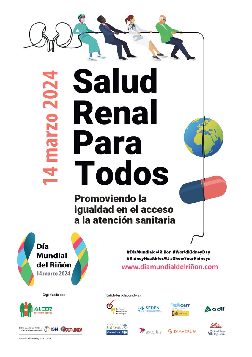 Hoy es el #DiaMundialdelRiñon. Recordamos la importancia de adoptar un enfoque proactivo hacia nuestra salud renal. Cuida tus riñones y crea conciencia sobre la prevención de las enfermedades renales!