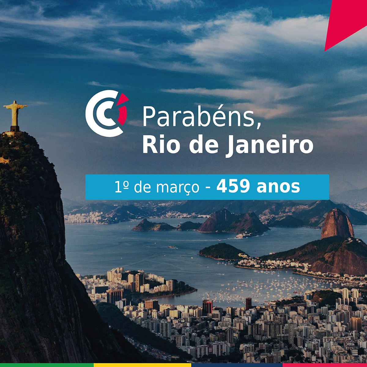 Parabéns, #RiodeJaneiro , pelos 459 anos! Sede da fundação da nossa Câmara em 1900, o Rio possui elos de longa data com a França.

Hoje celebramos essa cidade tão emblemática nas relações 🇫🇷🇧🇷, suas belas paisagens, pessoas e sua história! Viva a amizade franco-carioca!

#ccifb