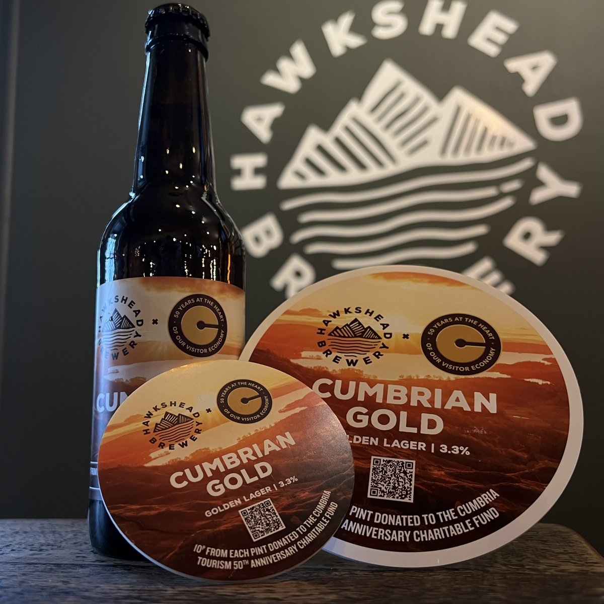 Introducing Cumbrian Gold! Brewed in collaboration with Cumbria Tourism to Celebrate their 50th Anniversary and raise money for their new charitable fund. 10p from each bottle/pint will be donated to their amazing Charitable Fund. For more info visit: cumbriatourism.org/ct50