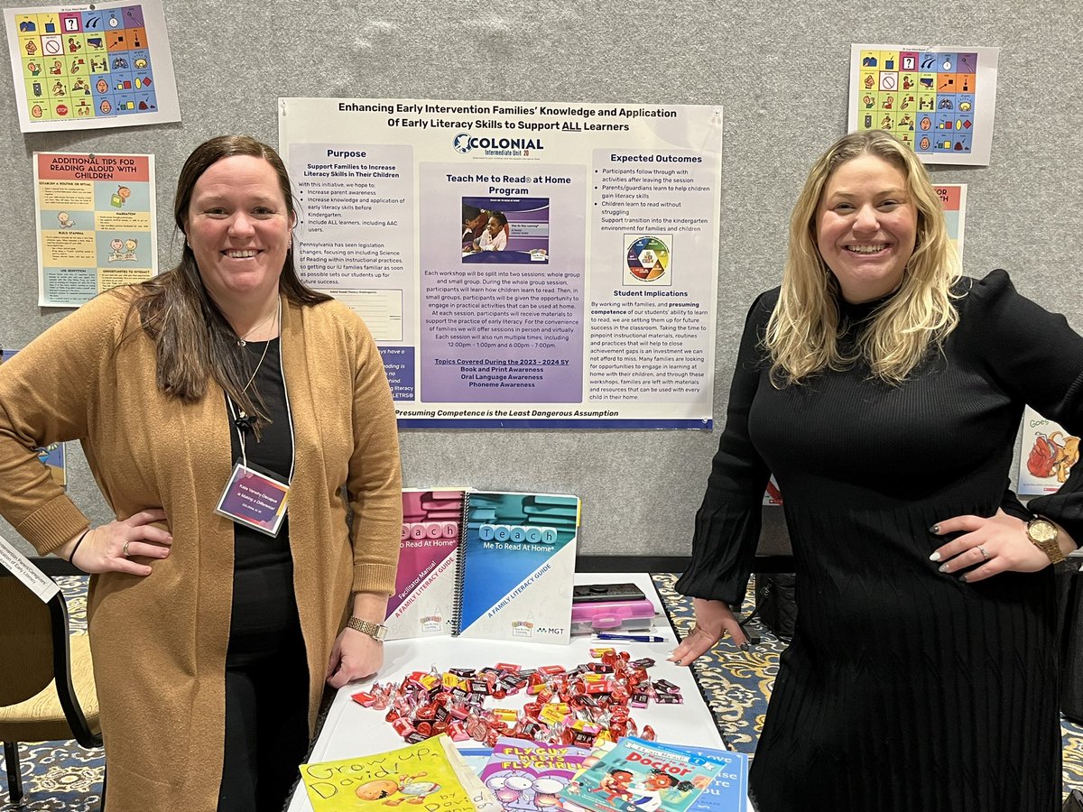 IU20AstDirCurr1's tweet photo. Jen Curtis, Kelly Duque, Katie VanWhy, Courtney Fenner, Bianca McGrath and Kylee Diaz represented IU 20 during the poster session at the PDE Conference. @ColonialIU20 #MakingaDifferenceinPA https://t.co/f20wFB2Hk9