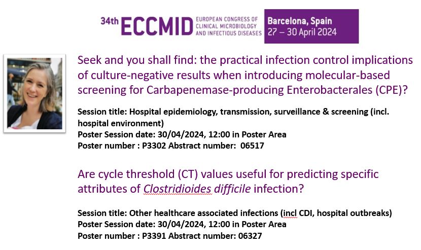 Kicking off our #ECCMID spotlight @IrishResearch Scholar @RCSI_postgrad #Surveillance Scientist @Beaumont_Dublin has two posters on her #CDI #CDiff research. Check out recent @Eurosurveillanc paper or connect here linkedin.com/company/102122… @FfitzP @pharmacoepircsi @RCSI_PopHealth