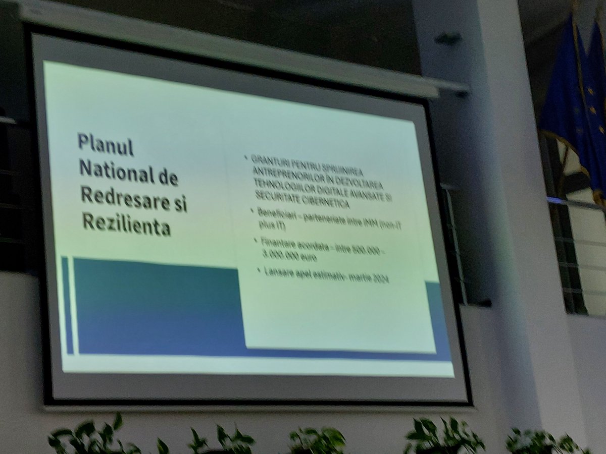 Beia Consult Int (@beiaconsult) on Twitter photo BEIA had the opportunity to disseminate the <a href="/ADMA_TranS4MErs/">ADMA TranS4MErs</a> and @WeH projects in Digital Transformation of Companies conference on 29th of February 2024 in Ploiesti, Romania. BEIA had the opportunity to disseminate the <a href="/ADMA_TranS4MErs/">ADMA TranS4MErs</a> and @WeH projects in Digital Transformation of Companies conference on 29th of February 2024 in Ploiesti, Romania.