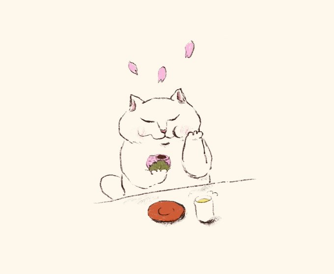 「猫口 ふわふわ」のTwitter画像/イラスト(新着)