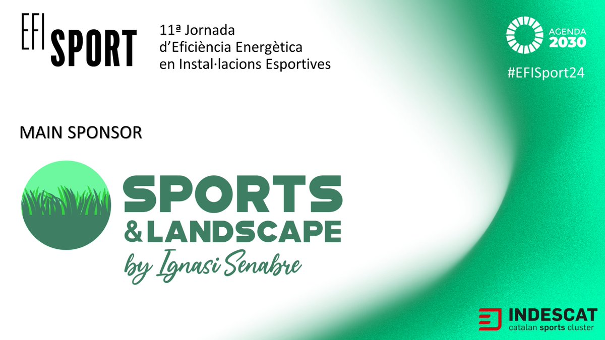 🌿 @landscape_sl és el main sponsor d'#EFISport24! 💥 Si els vols conèixer de més a prop, apunta't a la Jornada #EFISport24! 🖥️ Inscripcions: lnkd.in/dyxux-gN 👉 L'empresa, sòcia d'@indescat està formada per un equip multidisciplinari de professionals, altament…