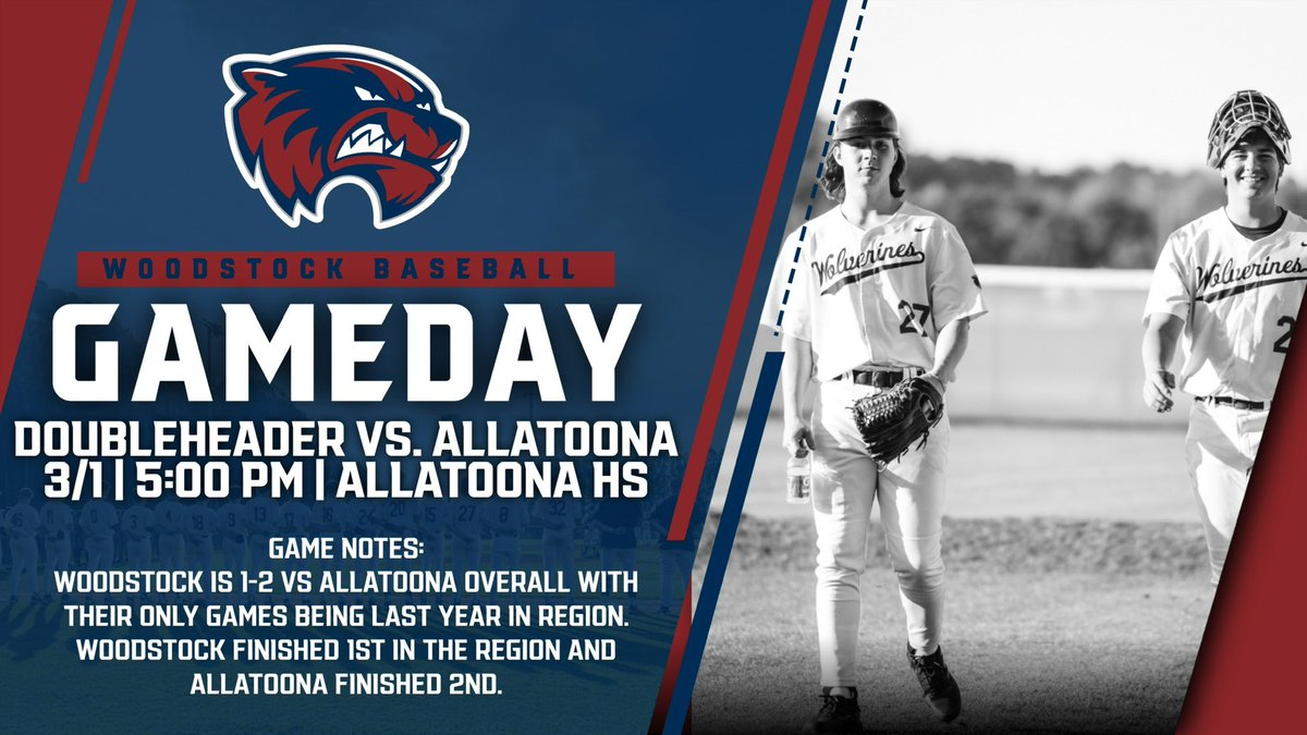 It’s that day…GAME DAY!!! Doubleheader @Allatoona. …LETS GOOOOO!!