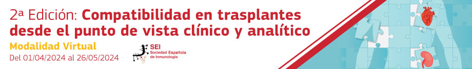 SEinmunologia's tweet photo. 👋 Ey! Hoy es el primer día para inscribirse al curso moodle de trasplante de @SEinmunologia 

2ª Edición - Compatibilidad en trasplantes desde el punto de vista clínico y analítico

🔛 https://t.co/lXDx70xOMW https://t.co/BWoUUlrowL