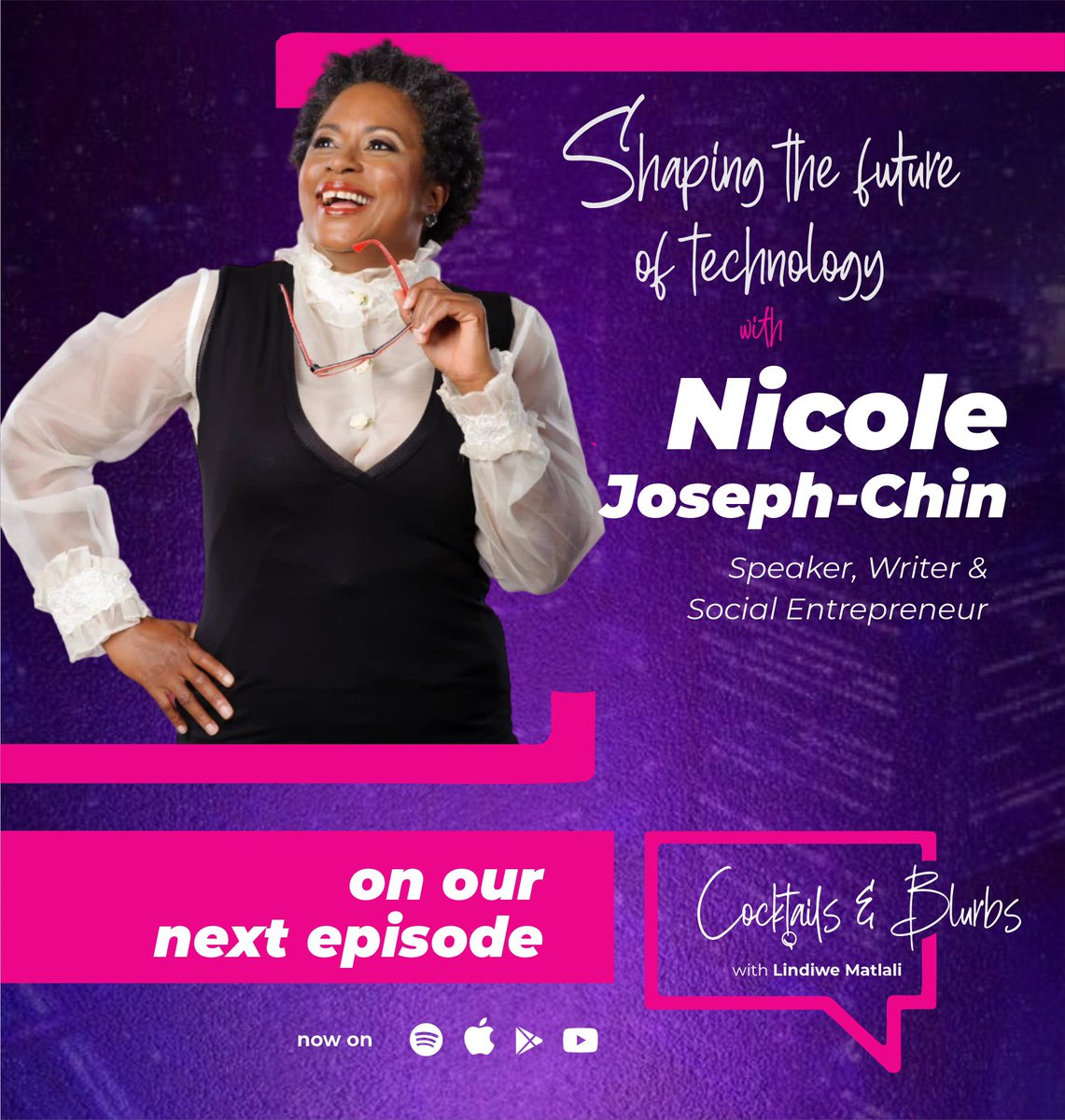 Buckle up for an amazing Cocktails &amp; Blurbs episode with <a href="/LindiweMatlali/">Lindiwe Matlali</a>!  We sat down with the dynamic Nicole Joseph from the Caribbean, and let's just say things got 🔥🔥🔥. Check it out on our YouTube channel: tinyurl.com/3y4nhznk Subscribe, like, and share so you can join