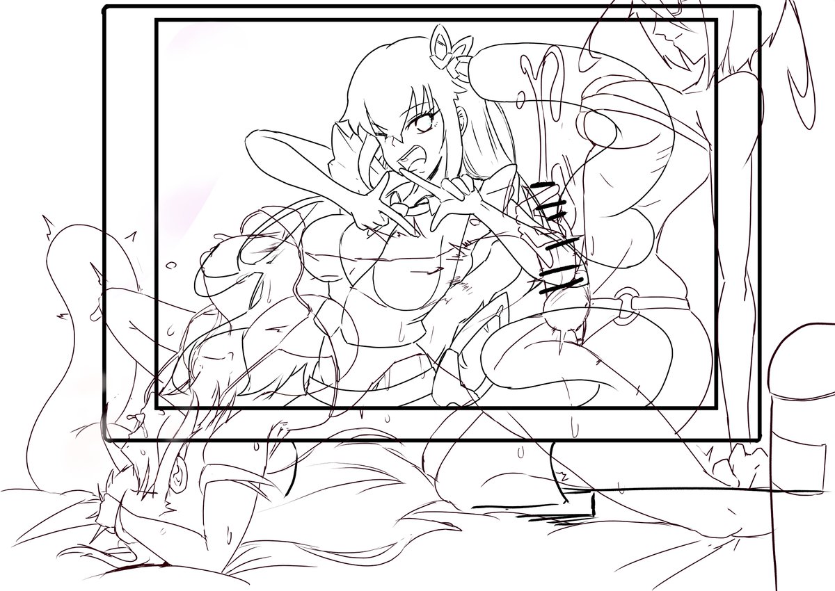 #このタグを見た人はラフ画とその完成絵を見せる
最初はアナログで描きたい派 