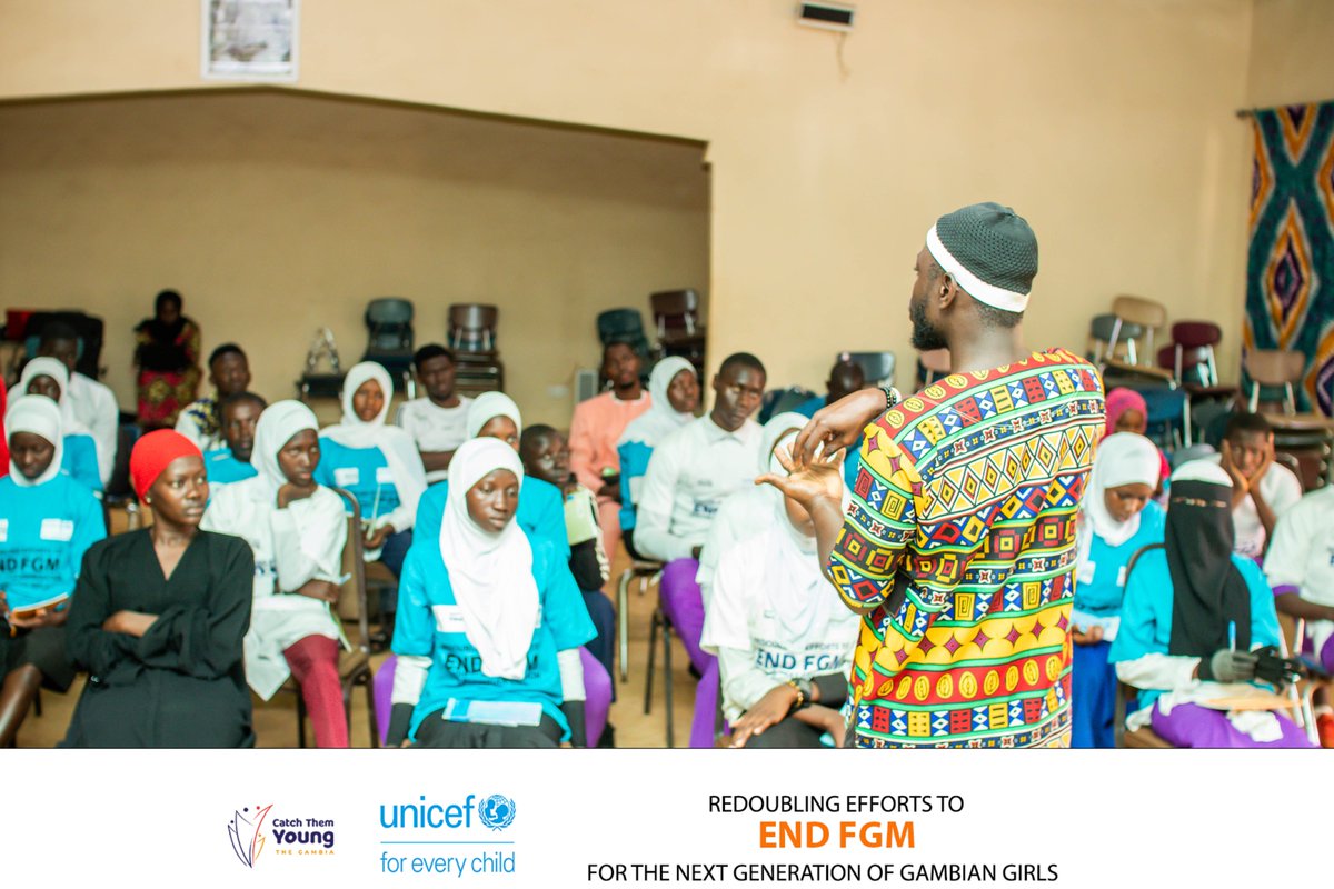 CTY_Gambia's tweet photo. 📍Kerewan, NBR

Today, we kickstart the regional outreach with local authorities, women leaders, teachers &amp; students to discuss FGM, child marriage &amp; sexual violence. 

In addition to raising awareness, children will urge authorities to protect their rights. 

🙏 @UNICEFGambia https://t.co/lB5PPVcIYO