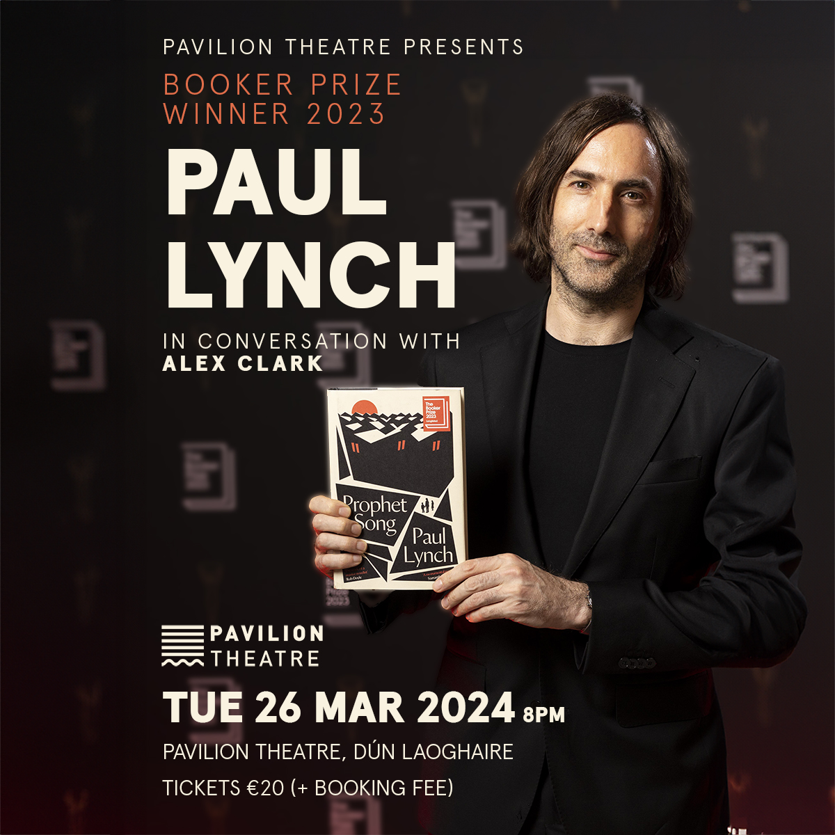 #PavilionTheatre A quick heads-up if you were thinking of attending this gig on March 26th. Tix are flying now so book soon to avoid disappointment. Should be fab. Mighty novel if you haven't read it yet.