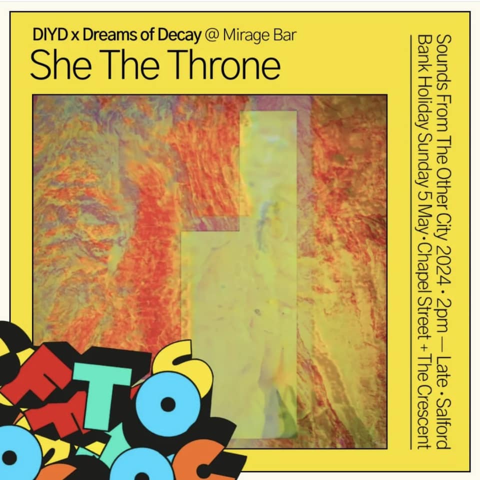 SHE THE THRONE (@shethethr0ne) on Twitter photo Hyped to be performing <a href="/sftoc/">Sounds from the Other City</a> on this absolultely amazing line up put together by DIYD and DREAMS OF DECAY
soundsfromtheothercity.com/promoter/diyd-… Hyped to be performing <a href="/sftoc/">Sounds from the Other City</a> on this absolultely amazing line up put together by DIYD and DREAMS OF DECAY
soundsfromtheothercity.com/promoter/diyd-…