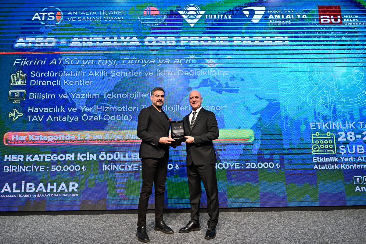 ATSO ve Antalya OSB işbirliğiyle düzenlenen Proje Pazarı Etkinliğine ANKUTSAN olarak hocamız Sayın Profesör doktor Sedat ONDARAL ile katılım sağladık.