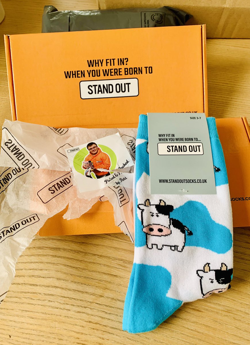 @StandOutSocksUK are BRILLIANT!! Amazing packaging, fantastic customer care & the socks are the BEST!! I wont buy any others 💖 #DownSyndrome #disabilityawareness