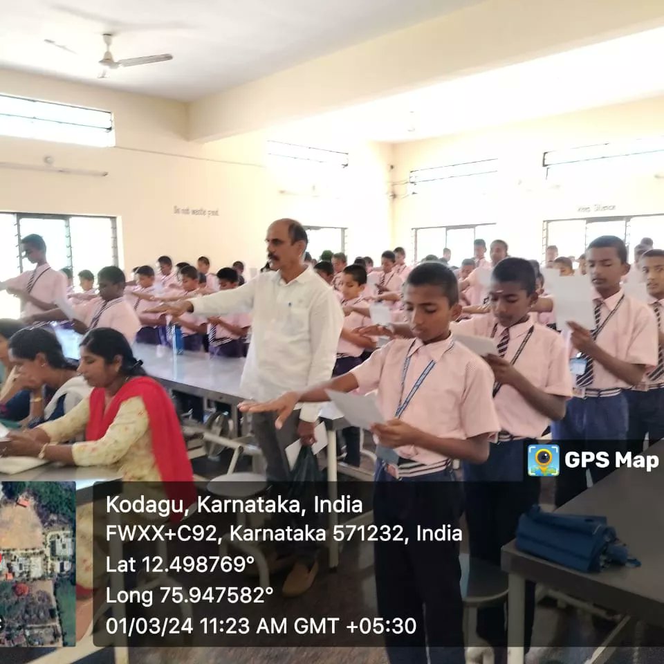 DdswdK's tweet photo. ದಿ: 01-03-2024ರ ಶುಕ್ರವಾರ  ಮೊರಾರ್ಜಿ ದೇಸಾಯಿ ವಸತಿ ಶಾಲೆ, ಕೂಡಿಗೆ ಇಲ್ಲಿ ಸಂವಿಧಾನ ಜಾಥ ಕಾರ್ಯಕ್ರಮವನ್ನು Students Rally, Dance ಹಾಗೂ ವಾದ್ಯಗಳ ಮುಖಾಂತರ ಆಯೋಜನೆ ಮಾಡಿದ್ದು ಕಾರ್ಯಕ್ರಮವು ಅದ್ಭುತವಾಗಿ ನೆರವೇರಿತು.

ನಮ್ಮ ಸಂವಿಧಾನ ನಮ್ಮ ಹೆಮ್ಮೆ

#ConstitutionAwarenessKarnataka
@ConstitutionGok https://t.co/7YiwfqET9V