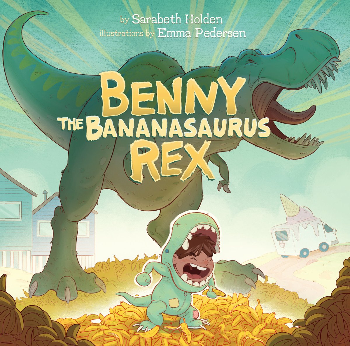 Our 7th #BlueSpruce book is Benny the Bananasaurus Rex by @akkarala and @ep_illustration. We loved thinking about what kind of dinosaur we would be! Pizzasaurus anyone? @GAngelsMilton @ForestofReading #SchoolLibraryJoy #WeAreReaders