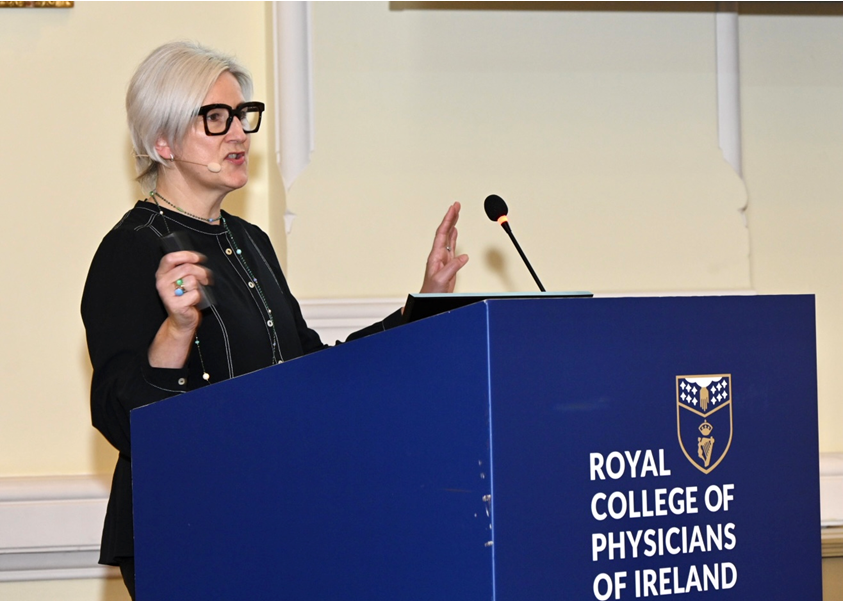 RCPI_news's tweet photo. Dr Suzanne O'Sullivan, Consultant Gynaecologist at Cork University Maternity Hospital and IOG Director of Education and Training, delving into the critical topic of workforce planning within the field of obstetrics and gynaecology. #IOGSpringConference2024 https://t.co/QvadsnnKjF