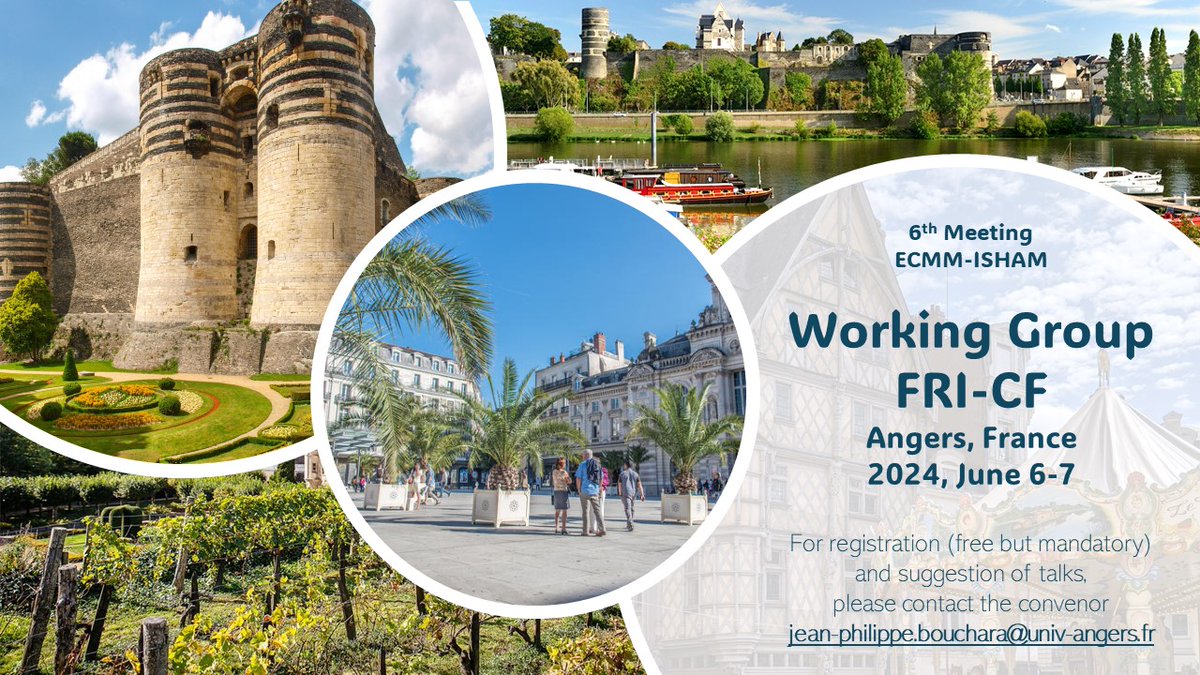 🔥 Please RT !!! ➡️ Register now to join us June 6-7 in Angers, FR 6th Meeting of the Fungal Respiratory Infections - Cystic Fibrosis Working Group @ISHAM_Mycology @eurconfmedmycol ✍️ Free registration:  jean-philippe.bouchara@univ-angers.fr @anofel_france @sfmm_myco