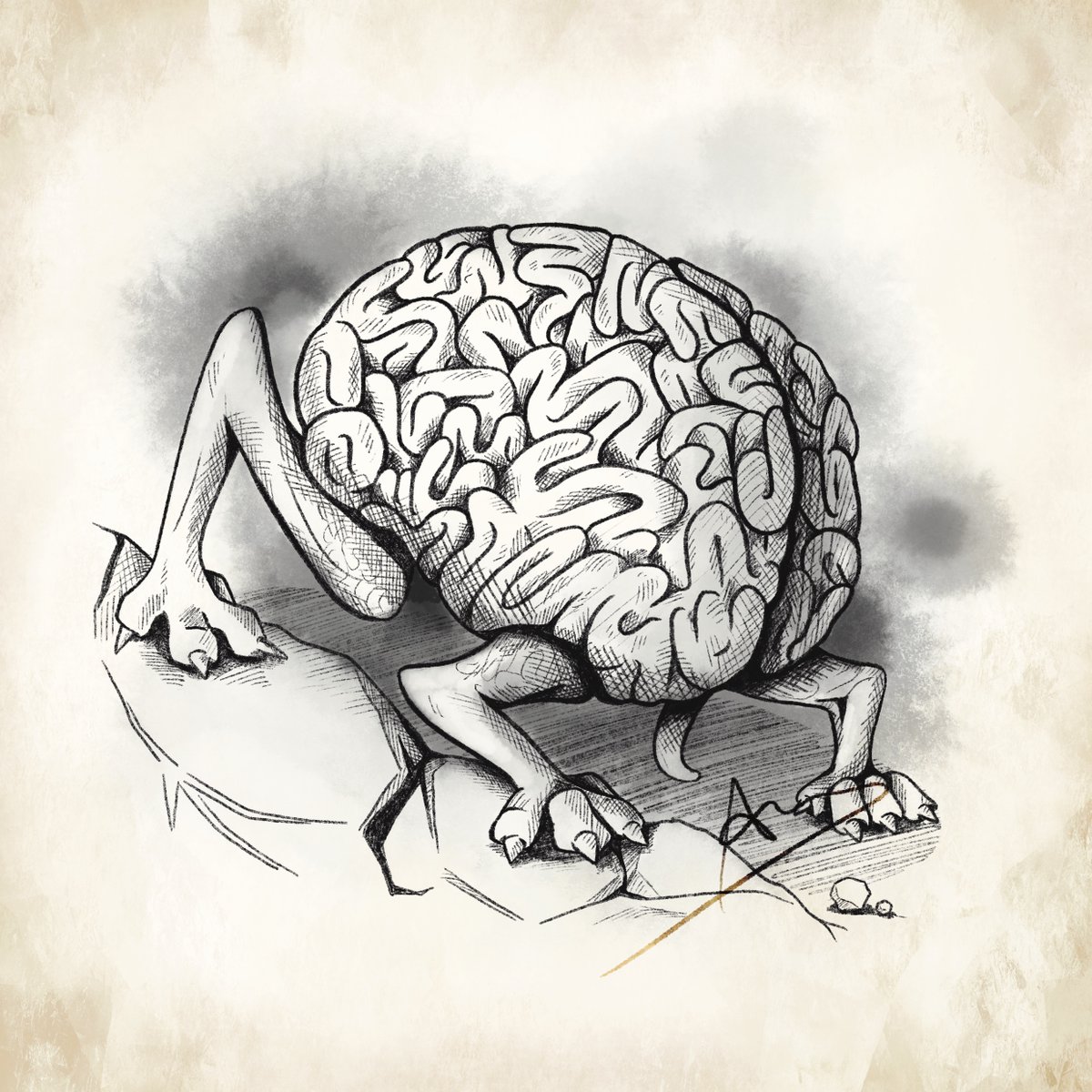 anaislalovi's tweet photo. Intellect devourers were psionic aberrations that took the form of walking brains.
#intellectdevourer #dnd #dndart #rpg #monsters #dndartist #lineart #pencil #blackandwhite #artist #rol #roleplay #illustration #art #digitalart #dnd5e #procreate #procreateart https://t.co/qKUGmEDkRi