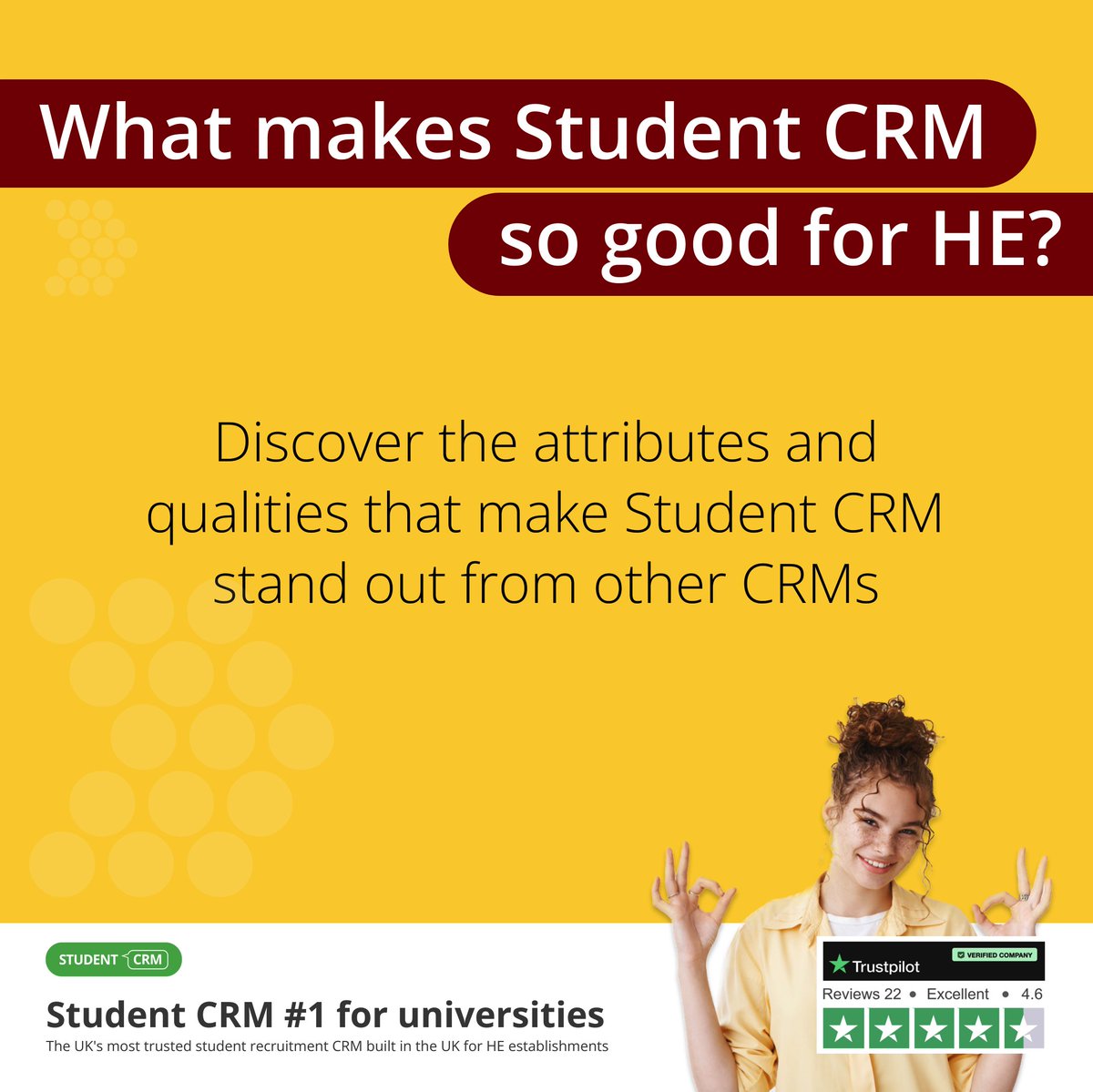 StudentCRM's tweet photo. UK Universities - facing student recruitment pain?  https://t.co/KfuLJR9rKe Student CRM offers robust solutions for UK universities dealing with budget constraints, limited staff, or tight schedules. Our expertise in HE recruitment means we can tailor a CRM just for your needs. https://t.co/sYs3kLP917