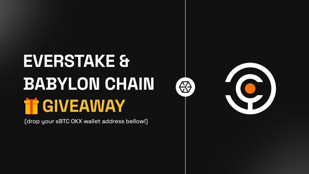 We are giving away 0.00021 sBTC from @babylon_chain to our followers. To participate, just be a follower of @everstake_pool and: 💰 Send your OKX $sBTC wallet address in the comments below 👇 💡Pro tip: Stake it to earn an additional Bitcoin Pioneer Pass NFT