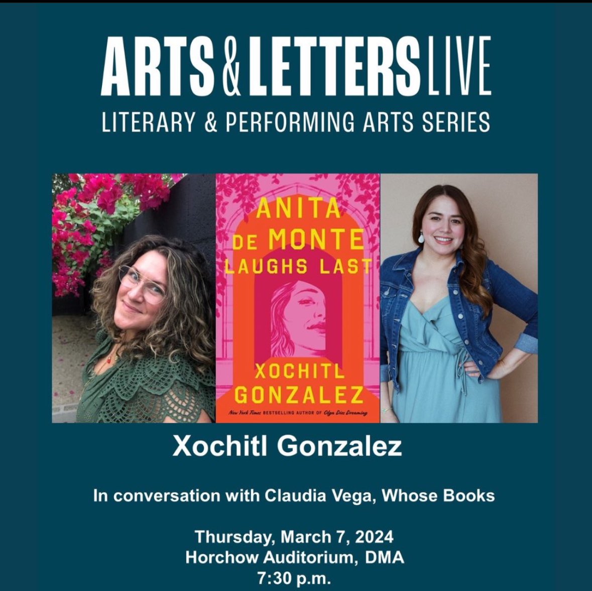 Join us next week at the @DallasMuseumArt for a conversation with author Xochitl Gonzalez.