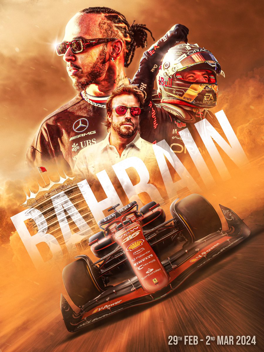 F1 IS BACK!!!!

The Bahrain Grand Prix is this weekend.
Fri Quali 4pm GMT
Sat Race 3pm GMT

#BahrainGP #BahrainGrandPrix #F1 #Formula1 #FormulaOne #Hamilton #Verstappen #Alonso #Leclerc #Redbull #Mercedes #Ferrari #AstonMartin #smsports