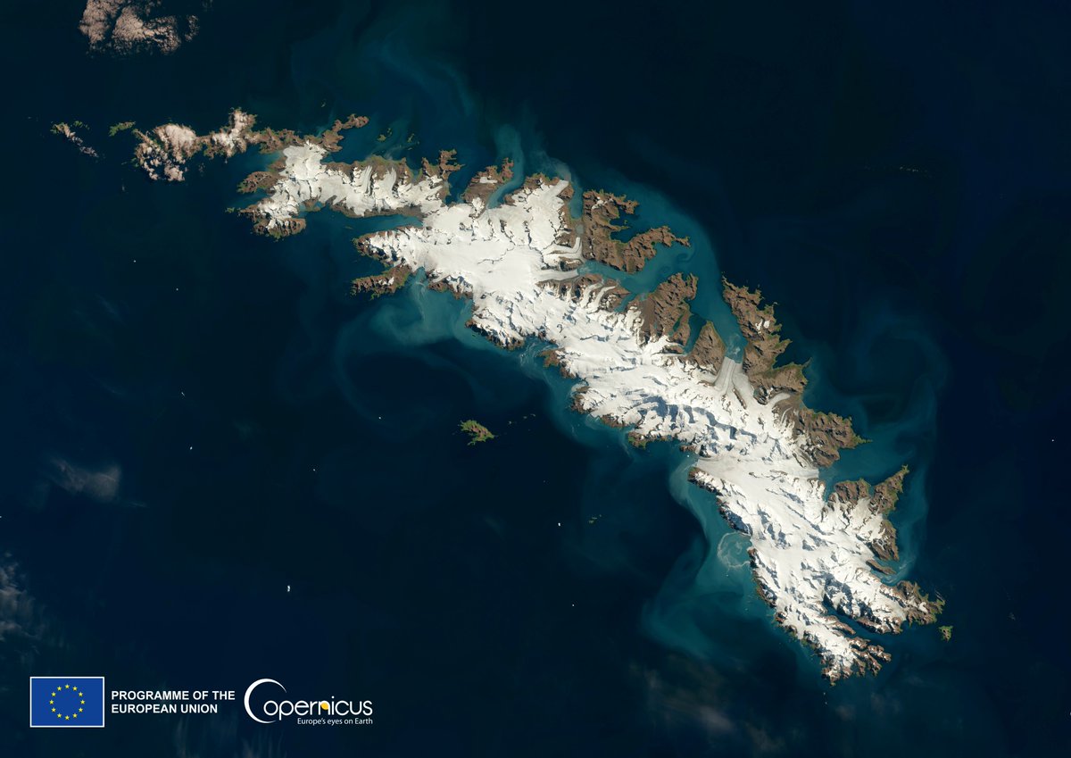 Even from space, South Georgia is beautiful 🛰️👇🐧 Invisible in this image are the many precious species, now safer under the recent expanded protection. A big win for biodiversity!