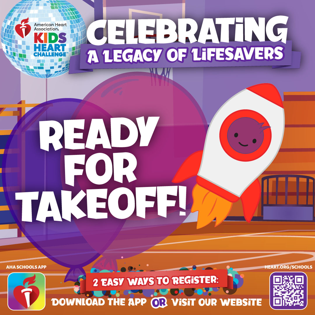 Today's the day! Kids Heart Challenge kicks off today.  <a href="/DDEDolphins/">Davis Drive ES</a>.
